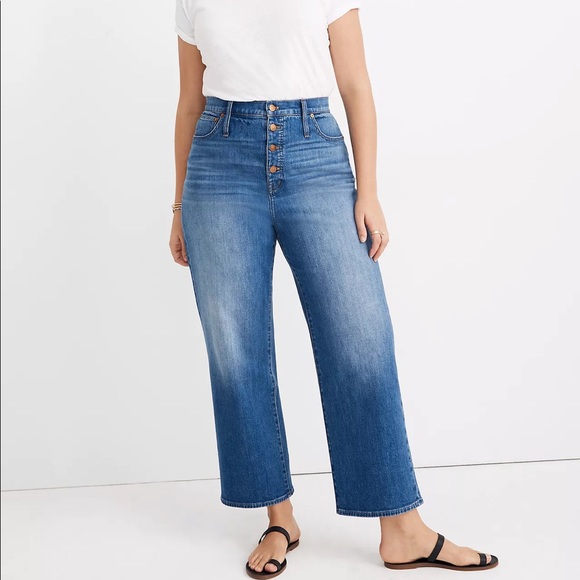 Madewell Denim - NWT Madewell Slim Wide-Leg Jeans in Olympia Wash Style L4312